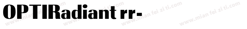 OPTIRadiant rr字体转换